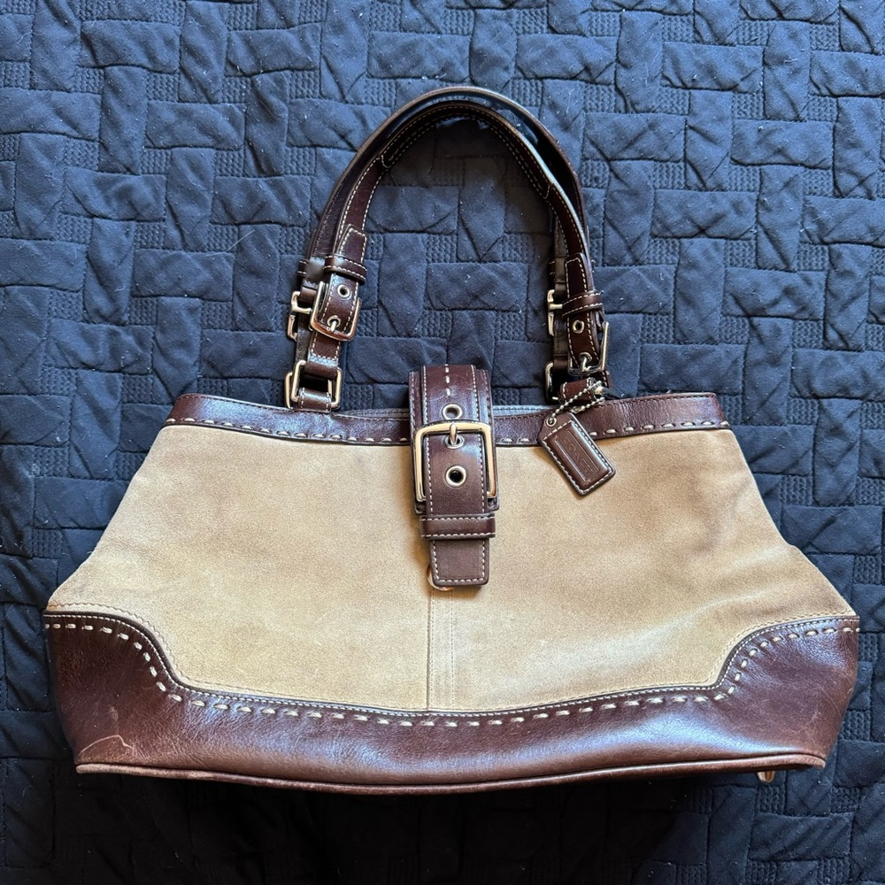 Coach Suede Handbag